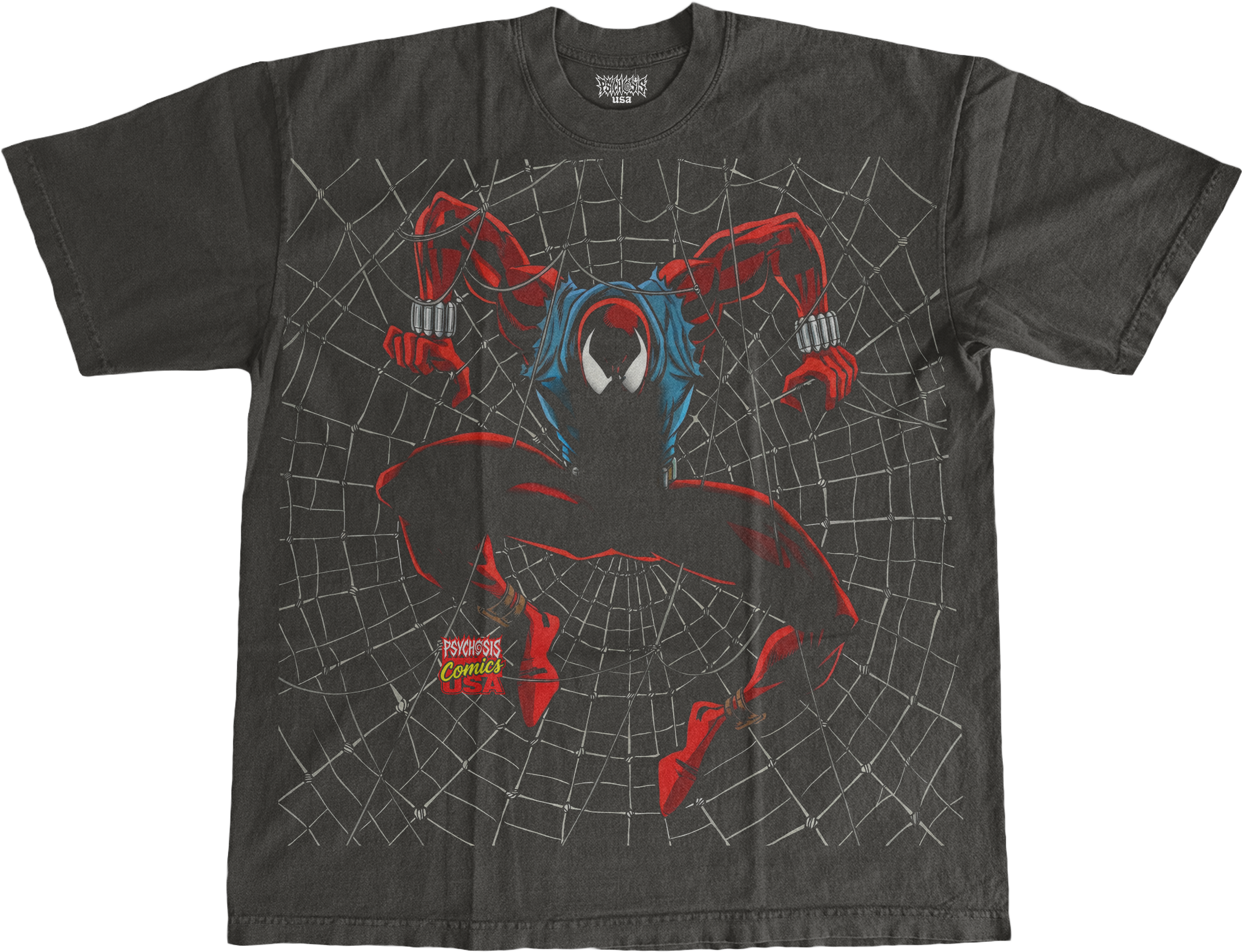 VINTAGE SCARLET SPIDEY THRIFT TEE