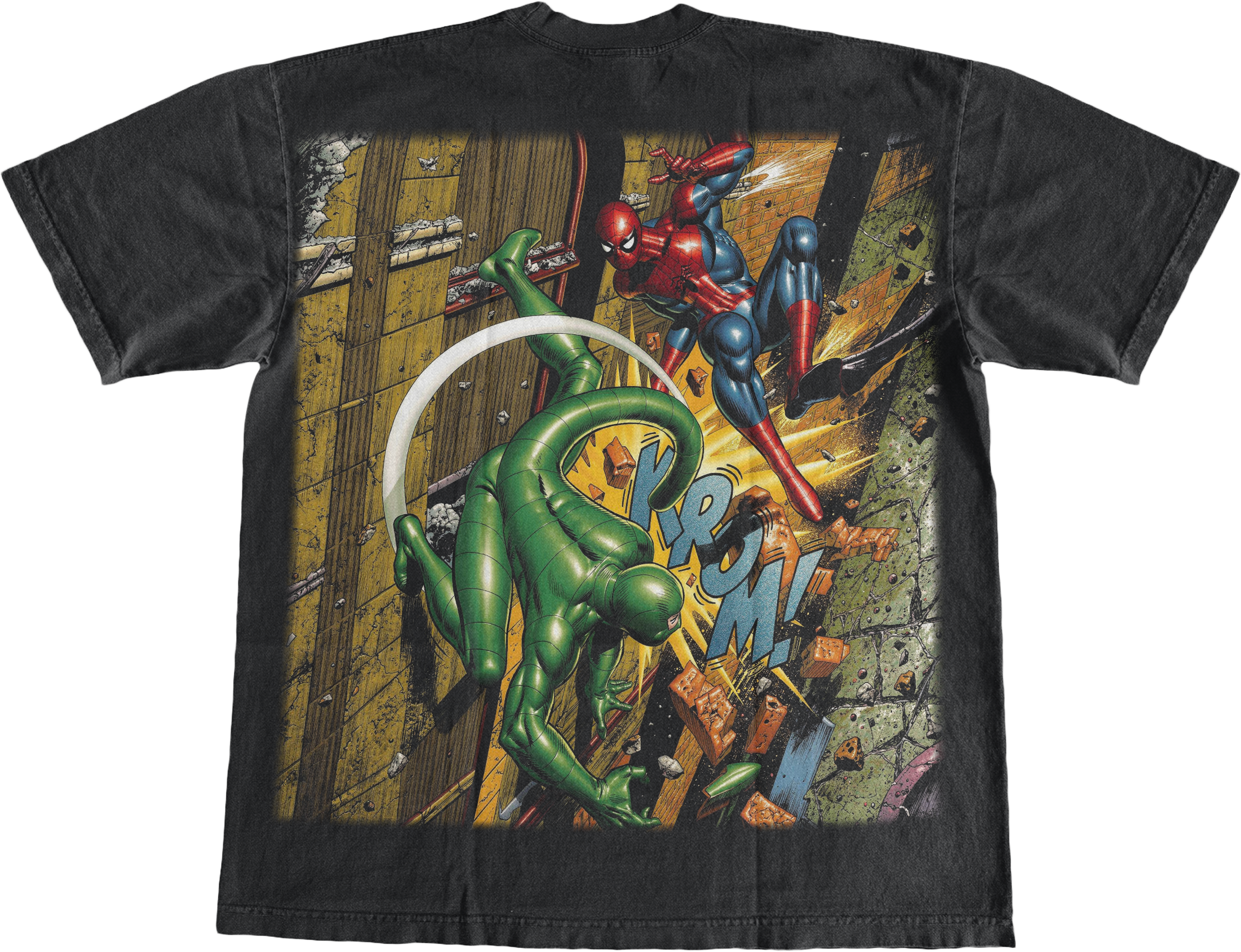 VINTAGE SPIDEY VS SCORPION THRIFT TEE
